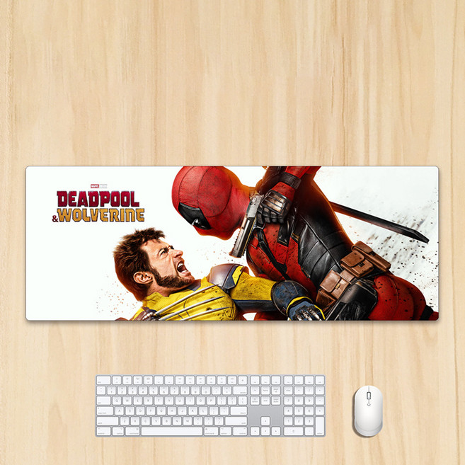 마블코믹스 데드풀과 울버린 굿즈 Deadpool&Wolverine 마우스 게이밍 장패드, AH. 80x30x0.3cm DEADPOOL7, 1개