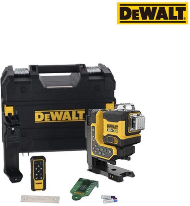 [디월트] DCLE34035N / 20V XR 원격제어 3x360 그린레이저레벨 본체, 1개