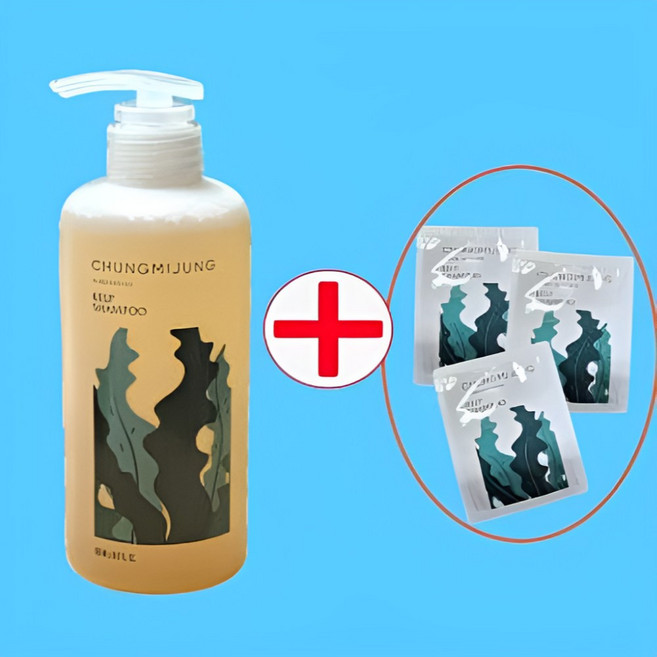 청미정 다시마 샴푸 500ml + 21ml, 1개, 50ml