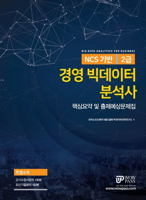NCS 기반경영 빅데이터 분석사 2급: 핵심요약 및 출제예상문제집, 와우패스