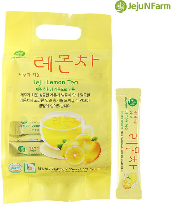 제주앤팜 레몬차 액상스틱 30개입, 5개