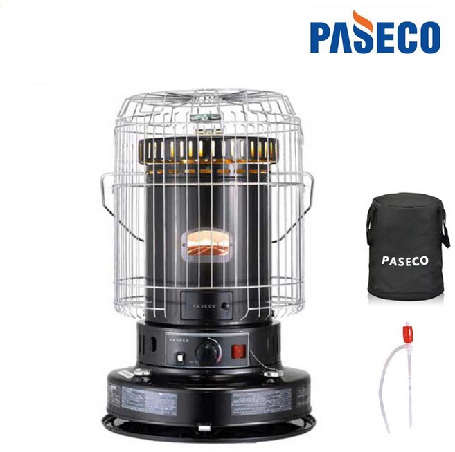 가방포함+파세코 석유난로 심지난로 야외및실내용 캠핑 PKH-6400, 블랙