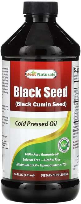 베스트내츄럴스 블랙 씨 냉압착 오일 473ml (16fl oz), 1개 - 쿠팡