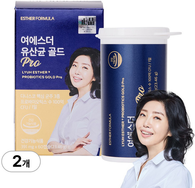 [본사직영] 여에스더 유산균 골드 Pro (1병 2개월분), 60정, 2개