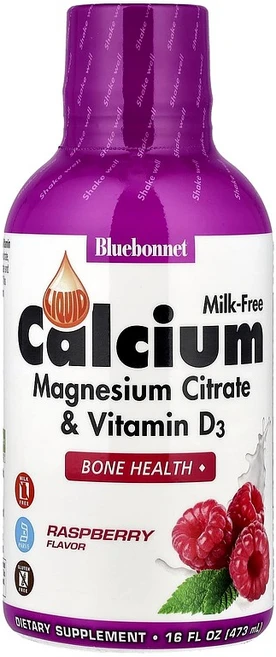 블루보넷 액상 칼슘 마그네슘 비타민D3 라즈베리 473ml, 1개 - 쿠팡