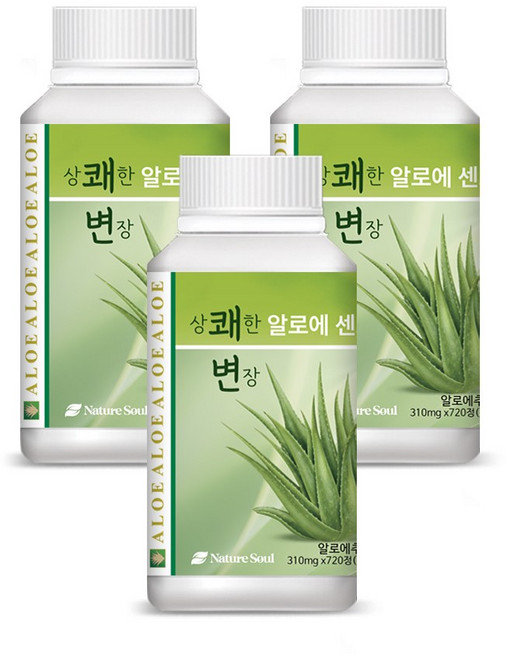 상쾌한변장 알로에센스99 720정, 3개, 223.2g