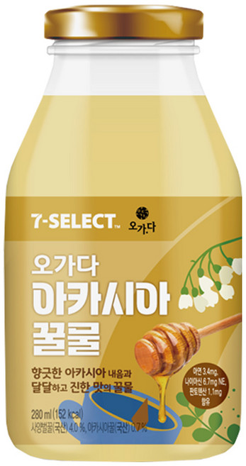 오가다 아카시아 꿀물, 15개, 280ml