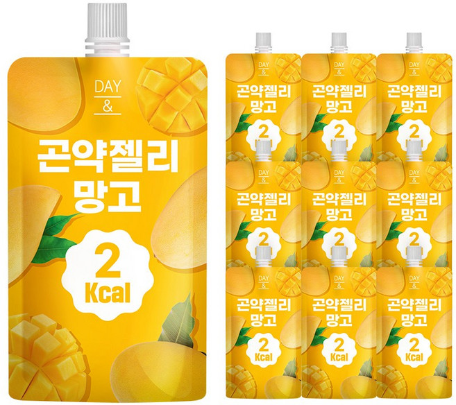 데이앤 저칼라로 곤약젤리 망고 맛 10개입, 150g, 1박스