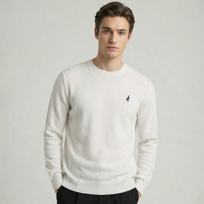 KPL 남성 라운드넥 클래식 소프트 터치 풀오버 니트 스웨터 티셔츠 R-1003