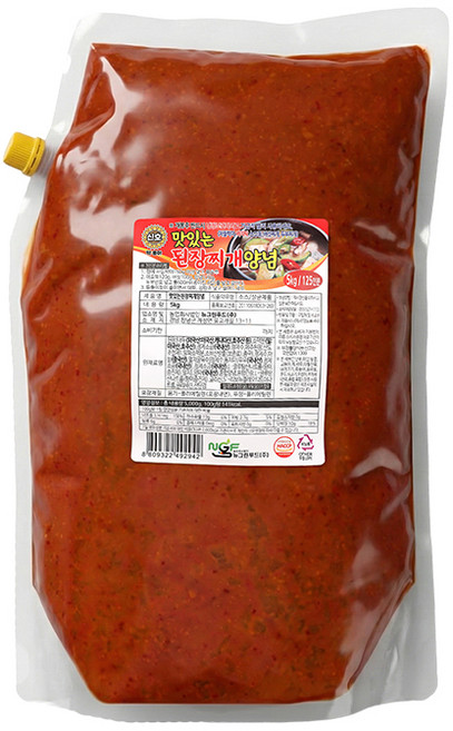맛있는된장찌개양념 5KG뉴그린푸드(주), 1개, 5kg