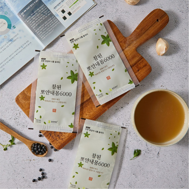 뽀얀내몸6000 닭발곰탕 대한민국 명인 제조 환자식단 100ml, 30포(100ml)