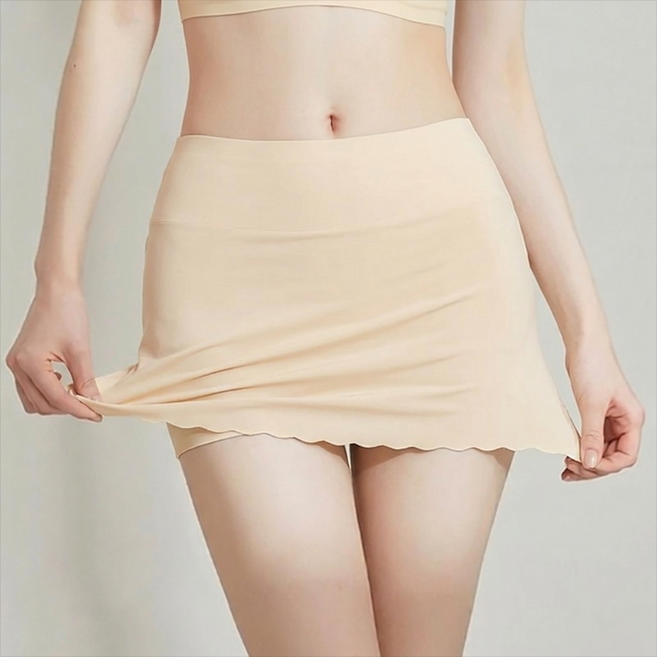 시큐어핏 여성 심리스 Y존 커버 비침방지 속바지 속치마