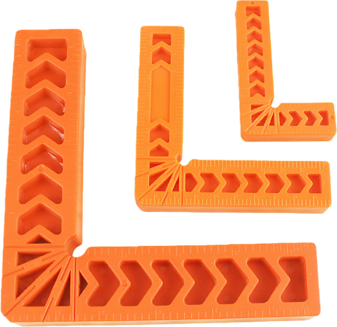 공구PXJ 목공 90도 눈금자 직각자 80mm 100mm 150mm 3종, 1세트