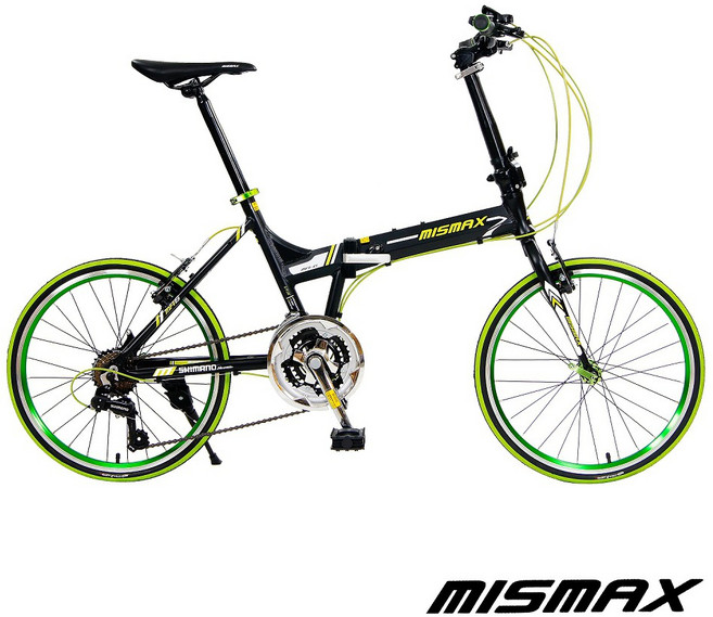 《現貨供應》MISMAX MA-300 日本Shimano20吋21速451鋁合金折疊車 黑綠色, 1個