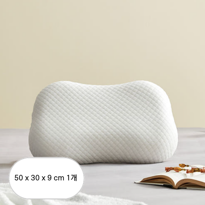 모던하우스 ON 땅콩형 주니어 메모리폼 베개, WHITE, 1개