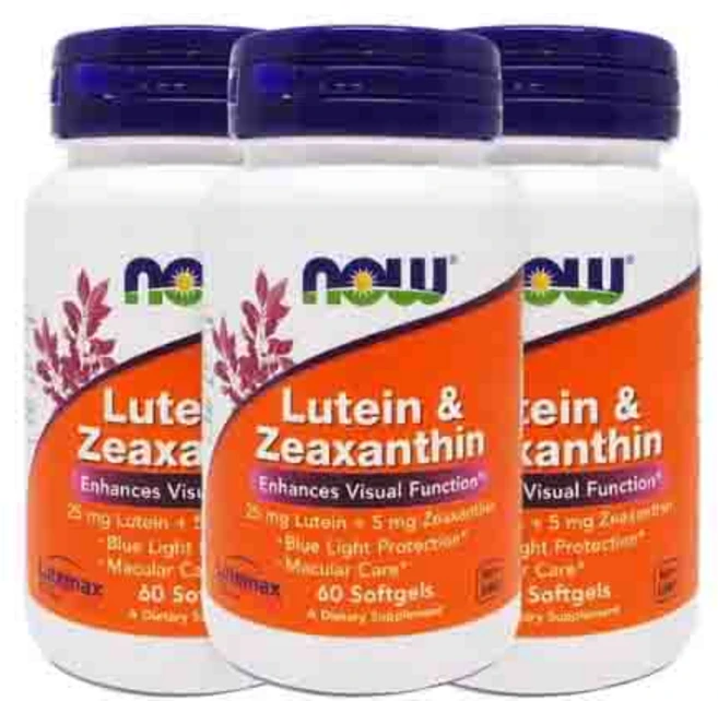 3개 루테인 지아잔틴 제아잔틴 60 소프트젤 Now Foods, 60정 - 쿠팡