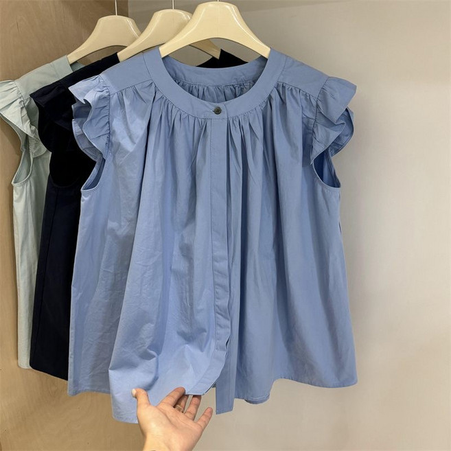 루스리더 여성 민소매 블라우스 EZ4