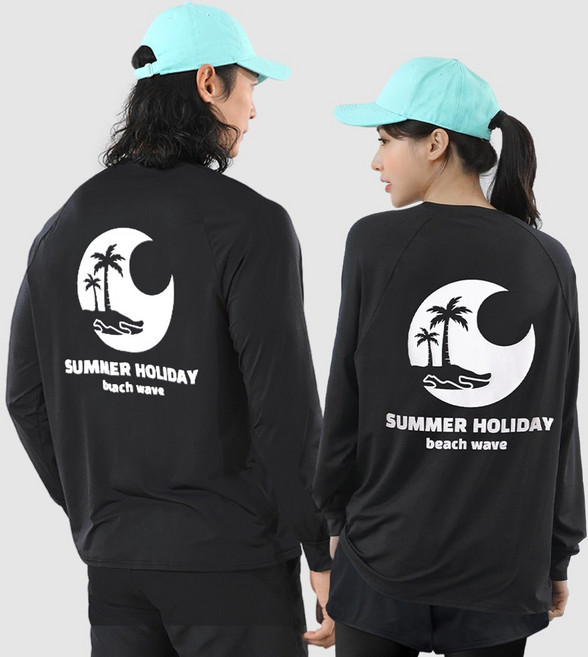 남자 여자 래쉬가드 긴팔 수영복 오버 루즈핏 스윔 비치웨어 빅사이즈 상의 자외선 차단