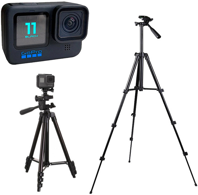 고프로 11 블랙 호환 액션캠 스탠드 삼각대 거치대, 1개