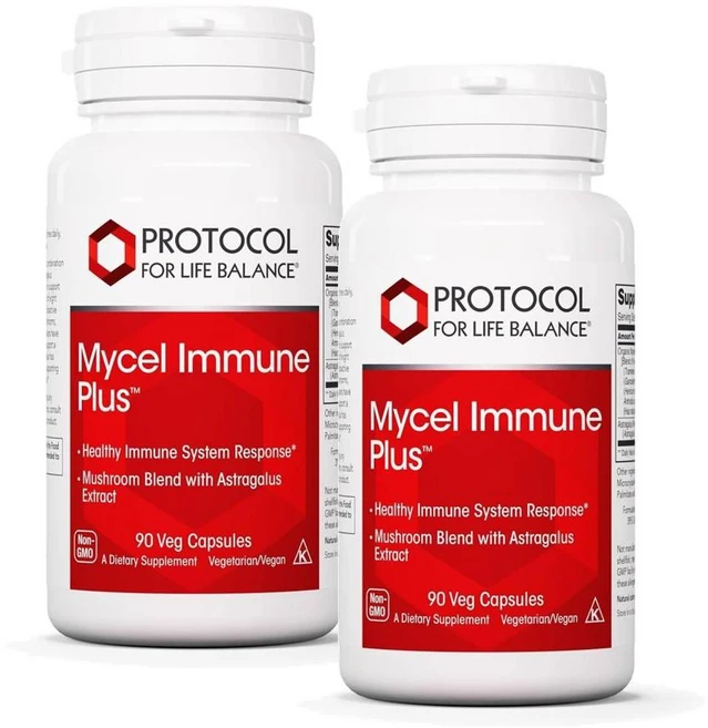 프로토콜 마이셀 이뮨 플러스 머쉬룸 블렌드 위드 황기 캡슐 PROTOCOL FOR LIFE BALANCE Mycel Immune Plus, 2개, 90정 - 쿠팡