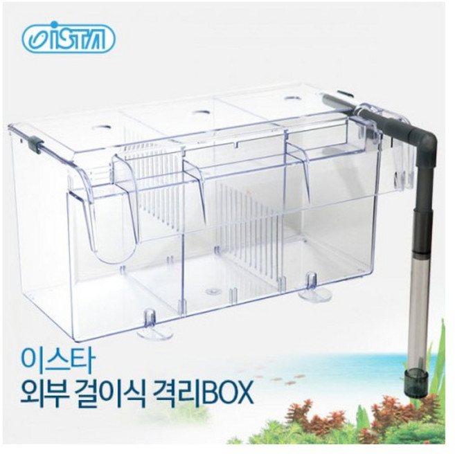 이스타 외부걸이식 3단 격리 구피부화통 [에어리프트 방식], 1개