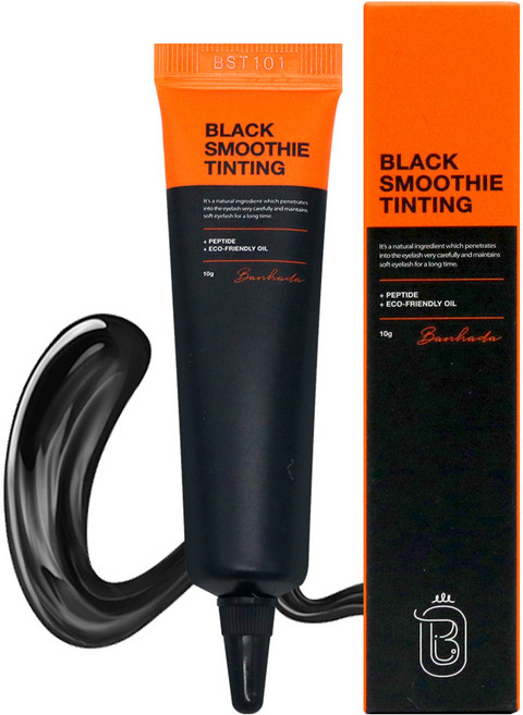 [오늘출발] 반하다 블랙 스무디틴팅 속눈썹 펌 블랙코팅 틴팅 10ml