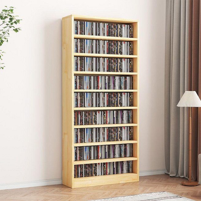 슬림형책장 DVD수납 진열대 서재 장식장 CD정리함 폭 20cm 만화책 책장 거실 수납장, 1. 소나무( SB) 180x40x20 8단