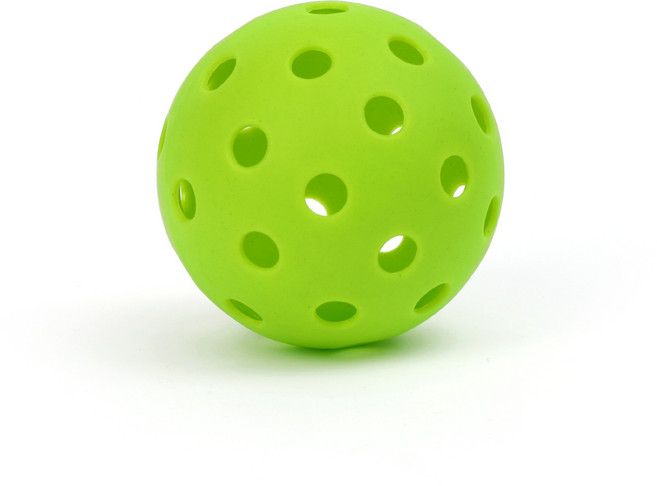 Pickleball 40孔 專業訓練球 運動比賽用球 綠色, 1個