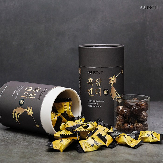 이뮤젠트 흑삼진캔디 지관통 약 35개입x2개 환절기 배 모과 프로폴리스 사탕 도라지 캔디, 35개, 140g