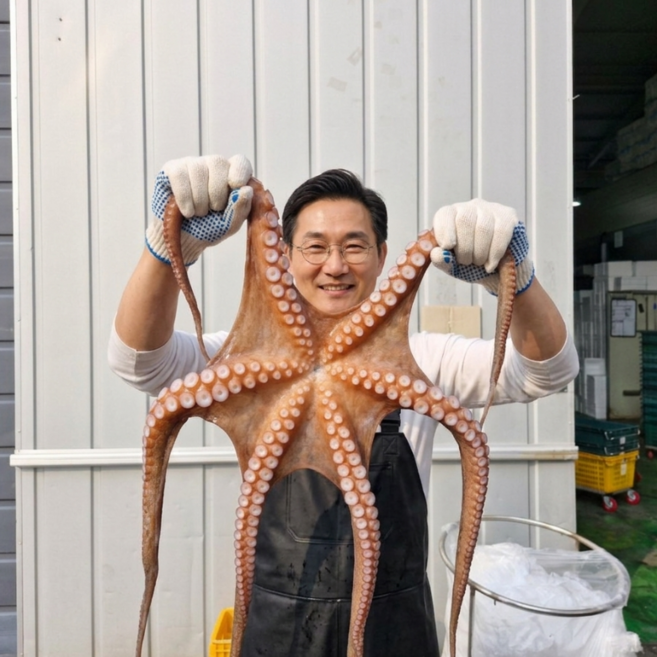남해안 활 돌문어 3kg 1마리 초특대 제수용 대왕 활문어 문어 참문어, 1박스