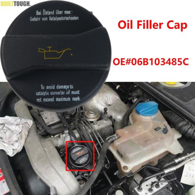 아우디 A1 Q7 쿠페 50 100 콰트로 TT RS2 엔진 오일 필러 캡 06B103485C, 한개옵션0