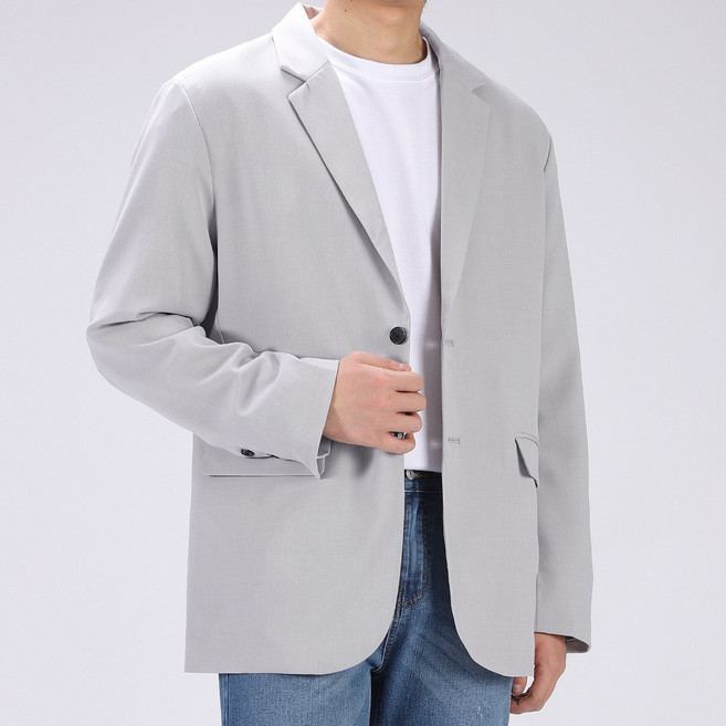 후앙스 투버튼 링클프리 블레이저 자켓 GZCP-5153