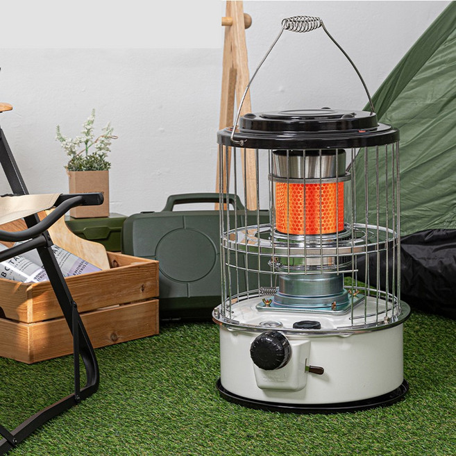 석유 심지 난로 캠프 난방 캠핑용 차박 텐트 낚시 등유 기름곤로 스토브, 1개