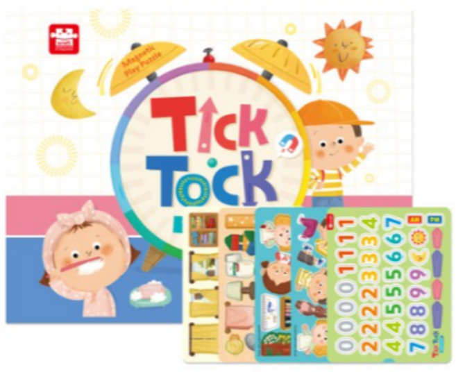 아리아띠 틱톡 시계놀이 자석교구, COLOR MIX 혼합, 8개