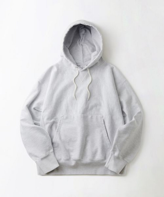 아웃스탠딩REVERSE HEAVY HOOD SWEAT1MELANGE GRAY