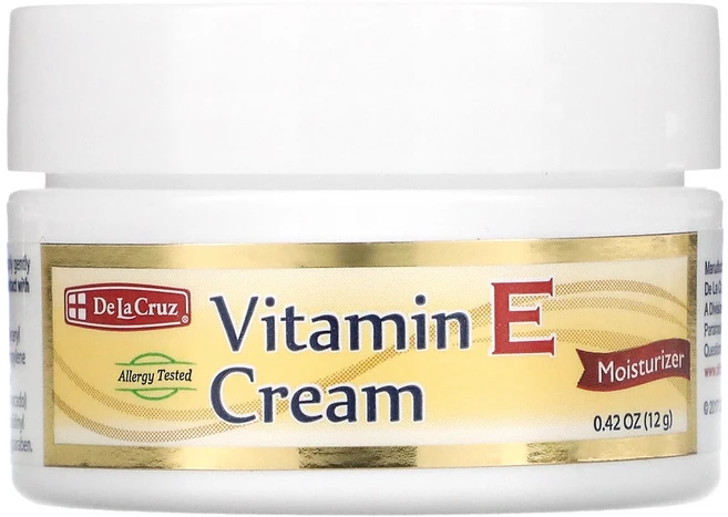De La Cruz 비타민 E 크림 0.42 oz (12 g) Cruz (데 라 크루즈), 12g, 1개 - 쿠팡