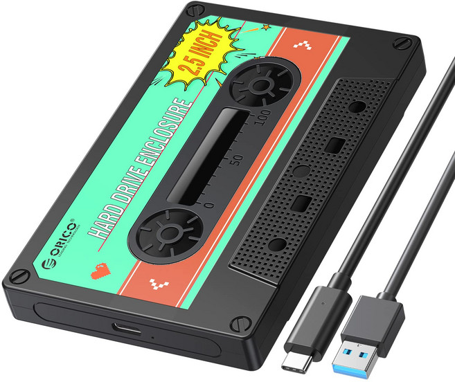 ORICO HDD USB C 3.2 Gen 1-SATA III HDD 79.5mm HDD SSD 6TB Xbox PS4 Samsung WD Seagate 2580-C3, 1개