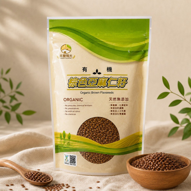 禾豐陽光 棕色亞麻仁籽 450g, 1個
