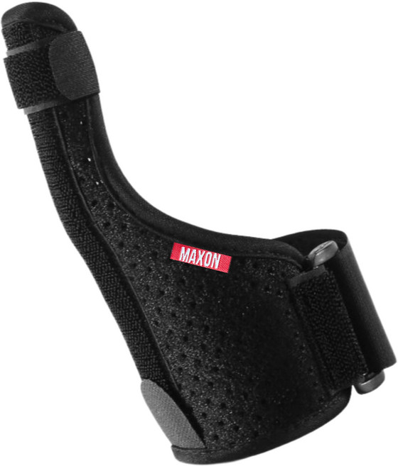 맥스온 고강도 서포트 엄지 손가락 보호대 양손용, 1개, 블랙