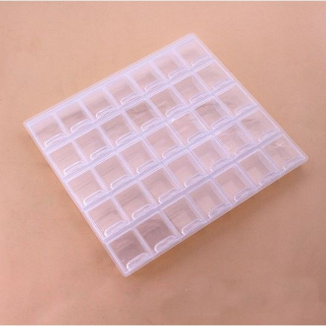 35칸 파츠비즈케이스정리함, 1개, 반투명