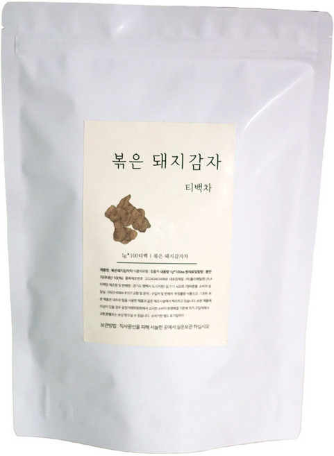 볶은 국내산 돼지감자 티백차 100개입, 2세트, 1g