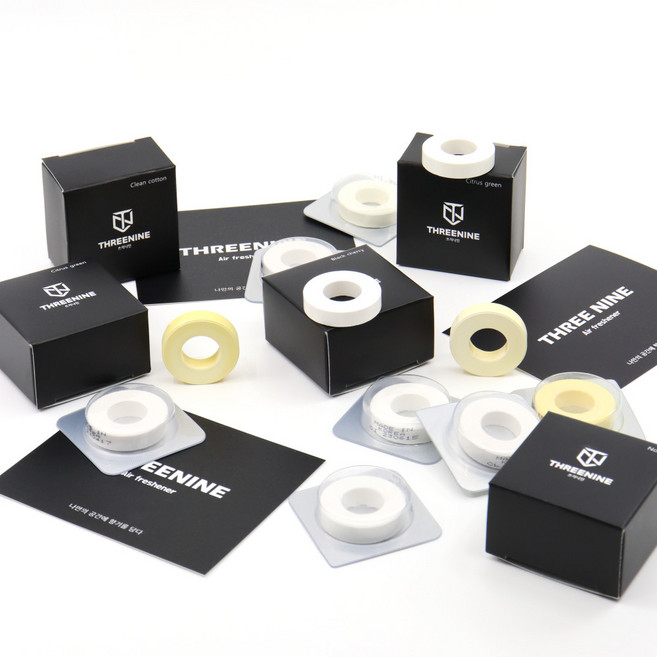 쓰리나인 차량용 방향제 추가향 리필킷 곰/사슴/늑대 전용, 우디, 클린코튼, 1개