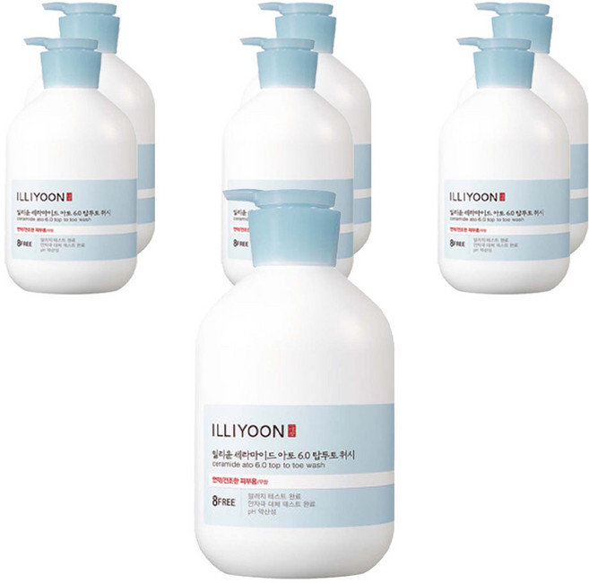 일리윤 세라마이드 아토 6.0 탑투토워시, 1L, 7개
