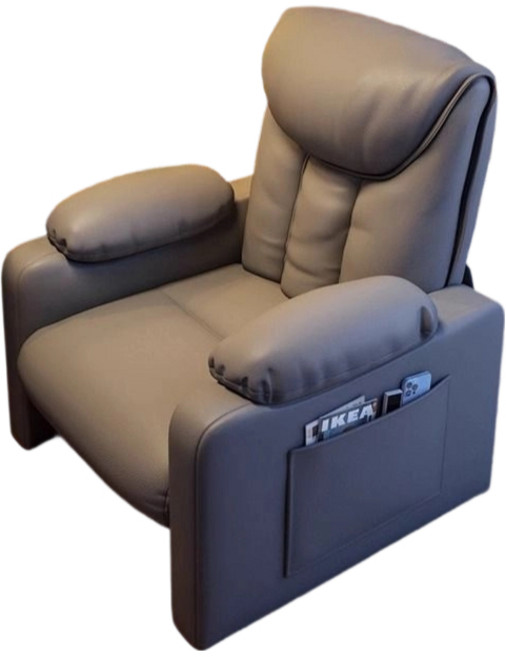 電競沙發椅 貓爪皮單人沙發, 猫爪皮深灰色【固定款单椅】