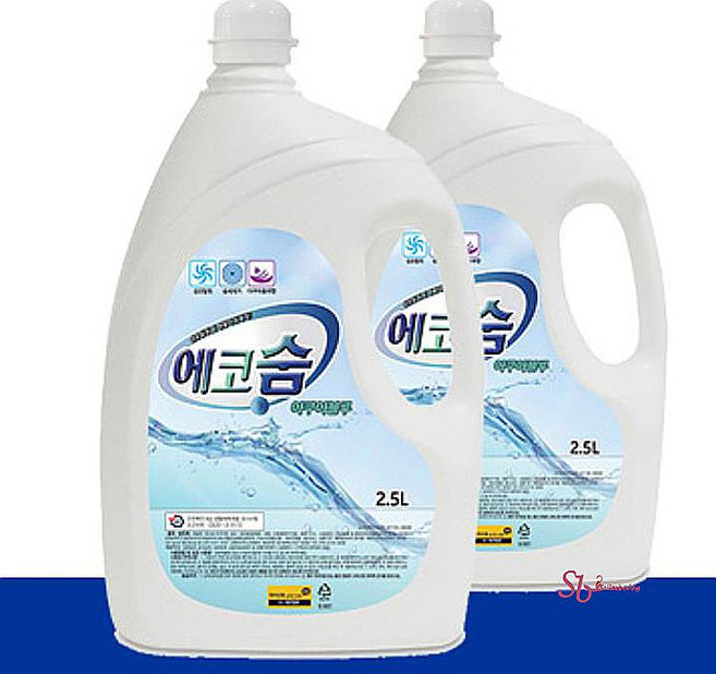 섬유탈취제 패브릭 2.5L 땀냄새 6개 침구 옷탈취제 의류 제거 세균원인균 각종냄새탈취 에코숨wed787, SBD_아쿠아향 2.5Lx6EA