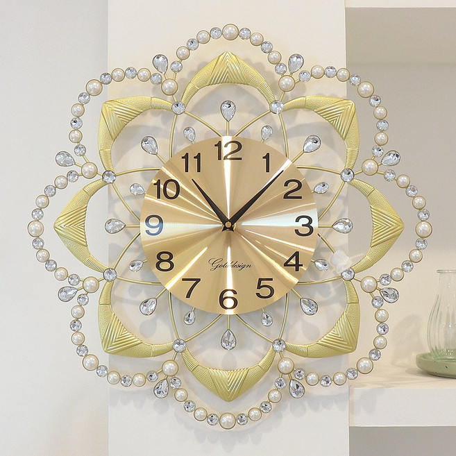 골드디자인 무소음 인테리어 벽시계 G10