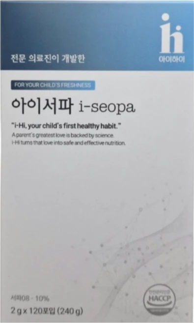 [당일발송] 정품 아이서파 : 우리 아이의 깊은 밤을 위해 : 서파08 : 2g x 120포 (대용량), 240g, 1개 - 쿠팡