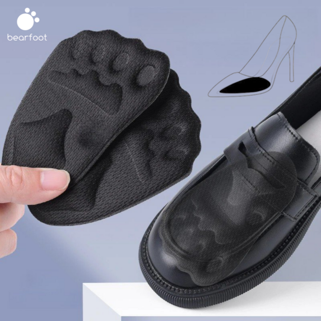 베어풋 올인원 앞꿈치 패드 1+1 운동화 하이힐 샌들 신발 클때 쿠션 깔창