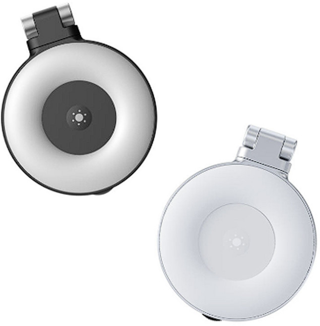 텔레신 맥세이프 스마트폰 거울 내장 360 회전 미니 셀카 링 라이트 촬영 조명, 1개