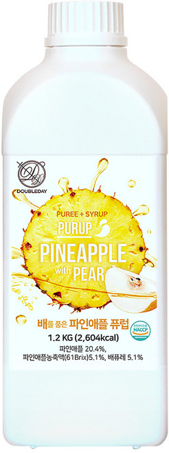 더블데이 파인애플 퓨럽, 1.2kg, 1개